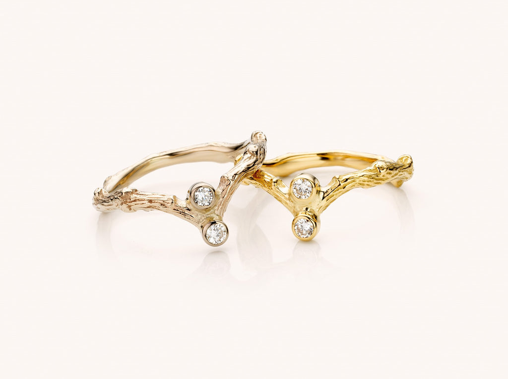 gouden ring met diamanten