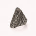brede zilveren ring