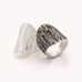 brede zilveren ring