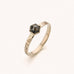 witgouden ring me hexagoon zout/peper diamant